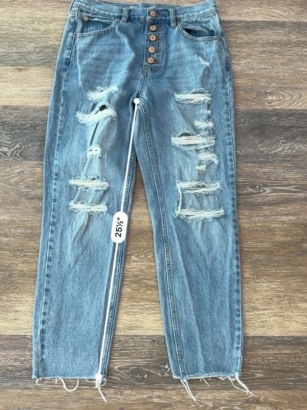 We The Free-Free People Blossom Rigid Crop Skinny Jeans-Distressed-Blue-Size 28